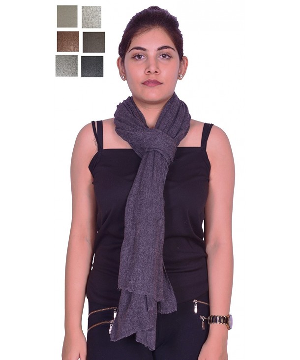 Merino Wool & Silk Oversize Melange (Charcoal) Scarf. X1799 - CN18648TTZC
