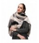HaloVa Women's Scarf- Fashion Shawl Wrap Pashmina- Autumn Winter Warm Gradient Shaw Long Scarf - White Black - CT1802XCE4I