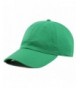 THE HAT DEPOT Unisex Blank Washed Low Profile Cotton and Denim Baseball Cap Hat - Kelly Green - CT12FT0VPDD