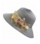 The Hat Depot Women's Satin Flower Ribbon Band Cloche Church Hat - Grey - CQ12HRVRUL3