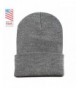 The Hat Depot Unisex Made In USA Thick Skull Beanie Plain Ski Hat - Dark Grey - CH12I1ZA0P1
