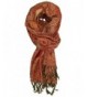 Ted and Jack - Luxe Teardrop Paisley Reversible Pashmina - Red and Gold - C4127UXZA0P