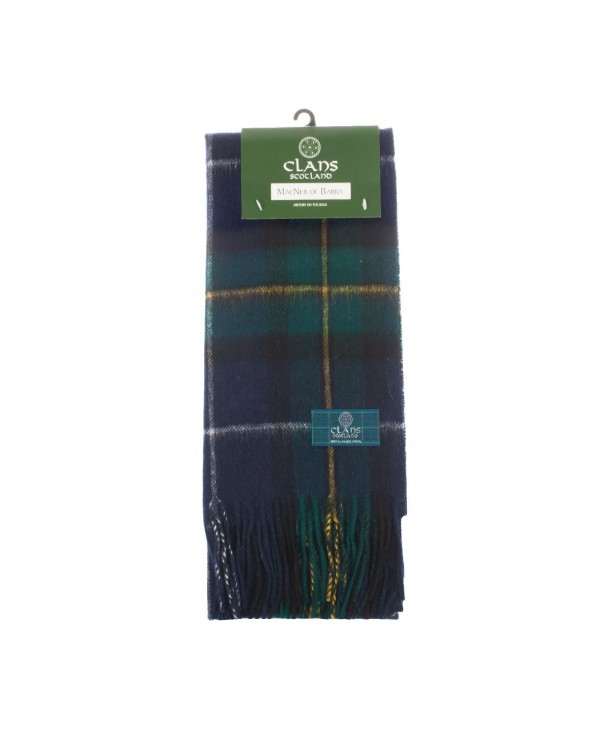Clans Of Scotland Pure New Wool Scottish Tartan Scarf Macneil Of Barra (One Size) - C3123H4F8J5