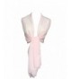 Women Chiffon Bridal Wedding Evening Soft Wrap Scarf Shawl - Pink - CB182IDER65
