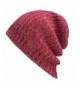 Mens Knitting Beanie Hat-Warm Wool Baggy Slouchy Skull Cap Knit Winter Ski Hat - H - CE186TK9EYX