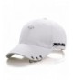 Kokkn K-Pop BTS Baseball Cap Bangtan Boys Iron Ring Snapback Hat Cotton Adjustable Hip Hop Dad Hat - White - CR189XS4X2G