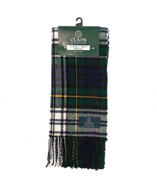 Clans Of Scotland Pure New Wool Scottish Tartan Scarf Campbell Dress (One Size) - CO125810GZV