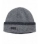 Dahlia Men's Wool Blend Knit Beanie Hat - Super Soft & Warm Velour Lined - Sport: Gray - CA1270EPIWP