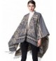 LOHASCASA Women's Printed Knitted Cashmere Cardigan Shawl Wrap - Grey Series 1 - CV184USNW53