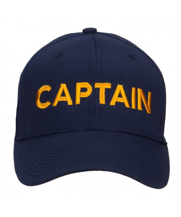 Captain Embroidered Cap - Navy - CV11HVO0HXZ