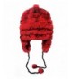 Onmygogo Rabbit Hair Knitted Winter Bomber Hat for Women- Plush Warm Elastic Headwear with Thick Lining - Red - CA186WR4O8E