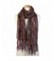 Scarfand's Multi-string Mixed Color Weave Thick Winter Long Scarf Shawl - Brown - CB187CWY5H8