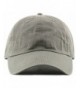 MIRMARU Plain Stonewashed Cotton Adjustable Hat Low Profile Baseball Cap. - Olive - C212NAI85KU