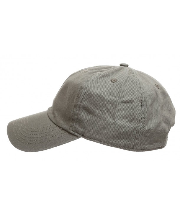 Plain Stonewashed Cotton Adjustable Hat Low Profile Baseball Cap. Olive ...