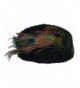 Womens Headband Peacock Feathers Buttons