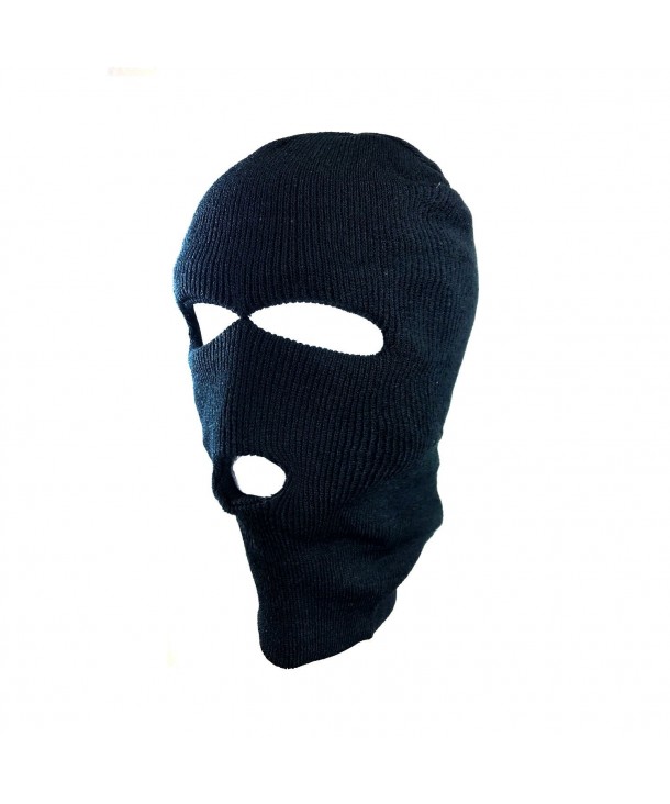 3-Hole Black Balaclava Mask - C6187E8M08K