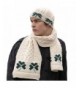 Shamrock Wool Scarf & Hat Set- 100% Irish Wool- One Size Fits All - C612NTI6PLP