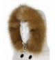 Futrzane Trim Hood Faux Fake Fur Hood Winter for Jacket Ski Collar Wrap Shawl - Beige - C7128QBMEN7
