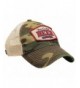 TEAM COCKTAIL Beer Thirty Mesh Trucker Hat - Camo Hat (Red w/Navy) - CL11MX7STTT