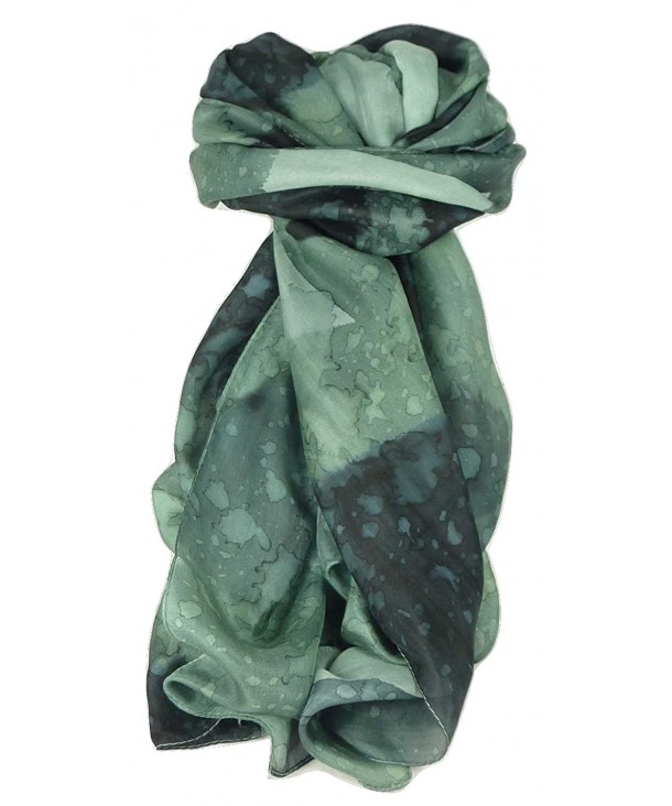 Mulberry Silk Hand Painted Long Scarf Classic Charcoal by Pashmina & Silk - CP11NFGNUS7