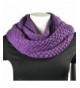 Purse babe Premium quality chunky luxury Winter knit Infinity Scarf - Purple - CZ11IV09NPB