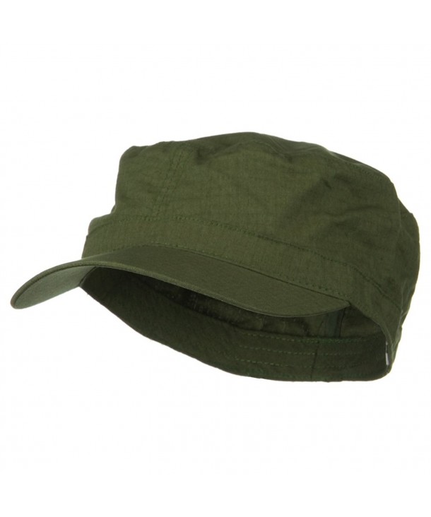 E4hats Big Size Fitted Cotton Ripstop Military Army Cap - Olive - CY1874WRXIK