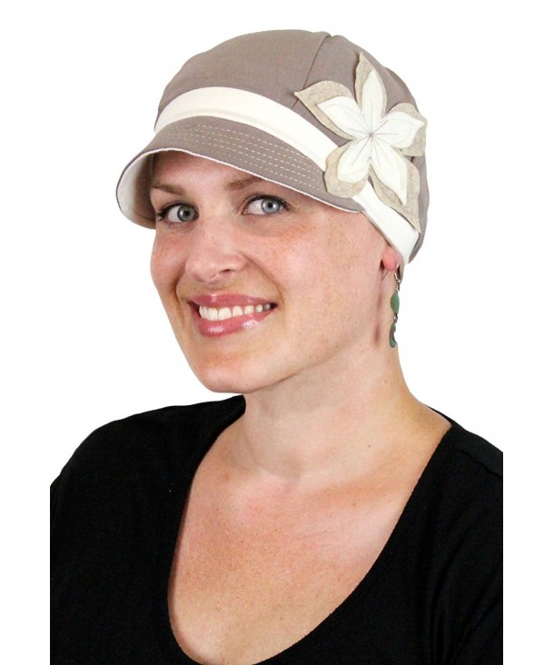 Chemo Caps for Women Cotton Lightweight Cute Baseball Hat Cancer Headwear Soft Beanie - Americano With Cream - CD12G8QRRE3