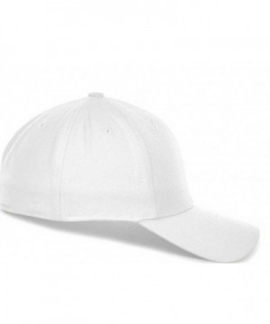 By Lids HOME RUN One-Fit Stretch Fitted Blank Baseball Hat Cap White ...
