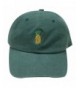 City Hunter Small Pineapple Cotton Baseball Dad Caps Multi Colors - Hunter Green - CO185TXHW8X