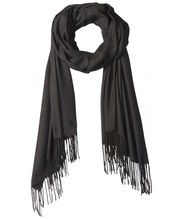 PURE STYLE Girlfriends Women's Super Soft- Elegant- Fringed Scarf Pashmina Shawl Vers - Black - CC12N6EH7Y6