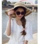 Womens Beachwear Striped Foldable white in Women's Sun Hats