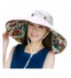 Packable Extra Large Brim Floppy Sun Hat Reversible UPF 50+ Beach Sun Bucket Hat - Beige - CX17YYY8UMN