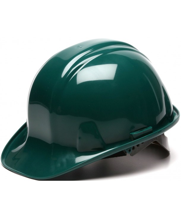 Pyramex Cap Style 6 Point Snap Lock Suspension Hard Hat - Green - CU114VZFUS9