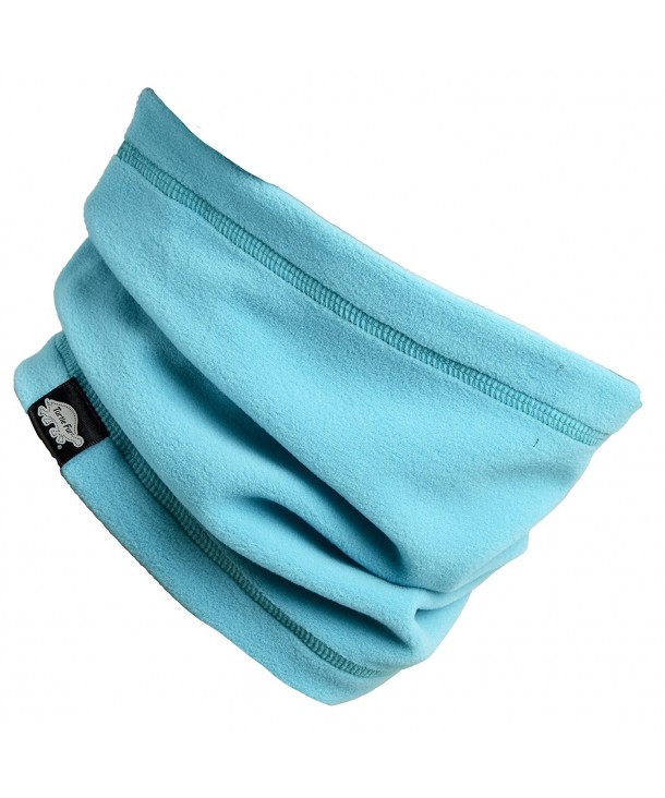 Turtle Fur - Single-Layer Lightweight Micro Fur Fleece Neck Warmer - Teal Spin - C412M8ANLFB