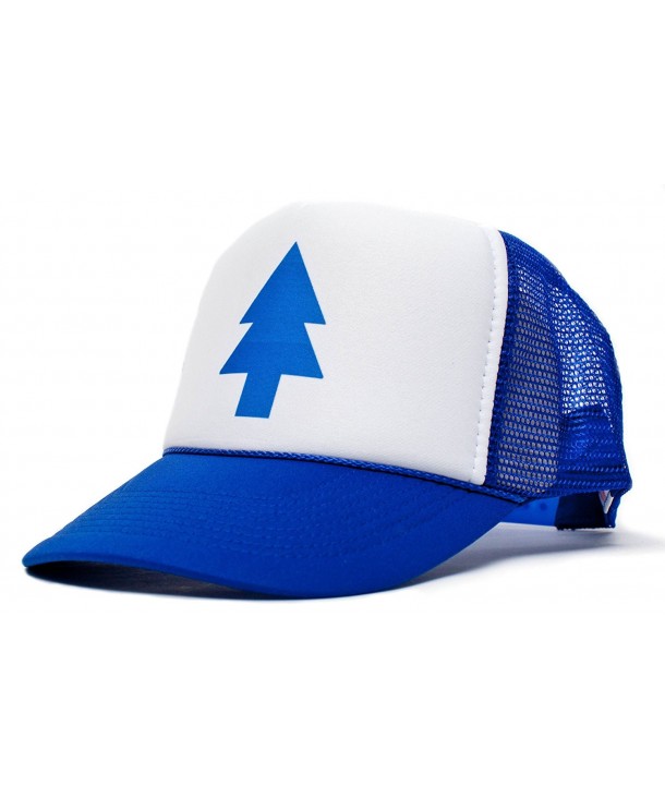 Dippers Blue Pine Tree Unisex-Adult Trucker Hat -One-Size Royal/White - CB11FOMR64T