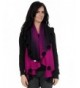 Simplicity Women's Soft Pashmina Shawl Wrap Stole for Cold Weather Season - 3395_Black Pink - C011NSMST3J