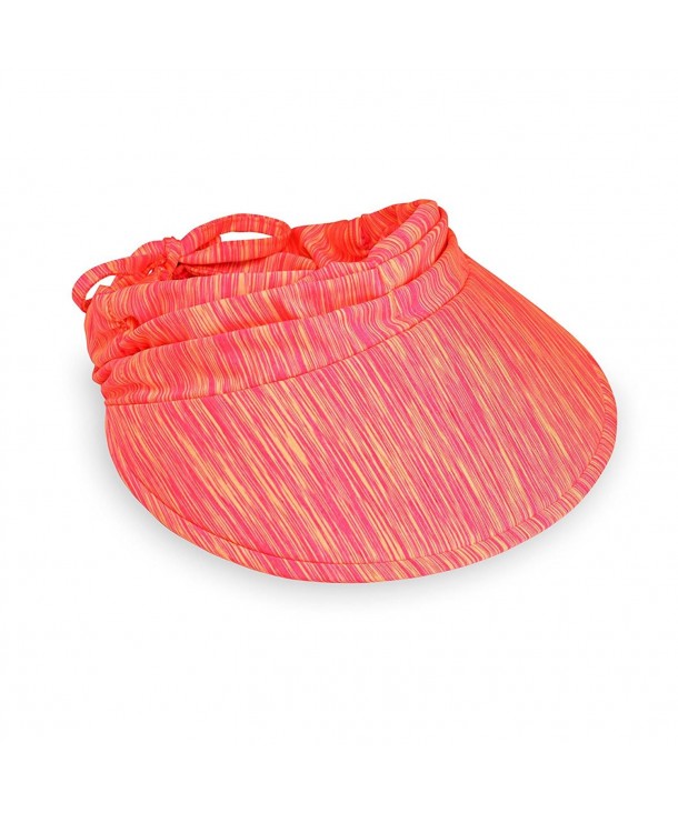 Wallaroo Women's Aqua Sun Visor Quick-Drying Lightweight Sun Hat Pink ...