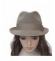 Lawliet Vintage Style Womens Unisex Wool Felt Fedora Homburg Trilby Hat A378 - Camel - C912MXNP3RW