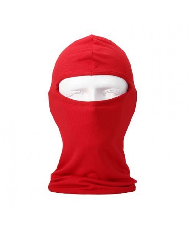 New Ultra Thin SKi Bike Football Helmet Reflective CS Face Mask Sports Balaclava - Red - C211FTAFKQB