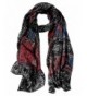 GERINLY Womens Scarves - Bohemian Style Wrap Shawl Vintage Cozy Scarf - Black - CT188WQAARR