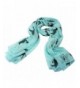 New Fashion Large Shawl Animal Horse Print Scarf Wrap Stole Voile Gift - Blue - CK11LCQ5RN3