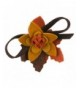 Colorful Felt Flower Pin and Hair Clip - Mustard OSFM - CU11ONZ9SNF