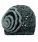 Luxury Divas Beautiful Crochet Knit Beanie Cap Hat - Black - CY11FU6JJZ3