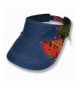 Hothead Large Brim Sun Visor Hat - Graffiti and Blue Denim - C411DC8B5XP