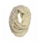 Irish Celtic Aran Knit Acrylic Chunky Snood- Cream Colour - CX11QLOCYVJ