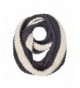 Premium Winter Knit Striped Infinity Loop Circle Scarf - Different Colors Available - Charcoal - CV12CUU4ITN