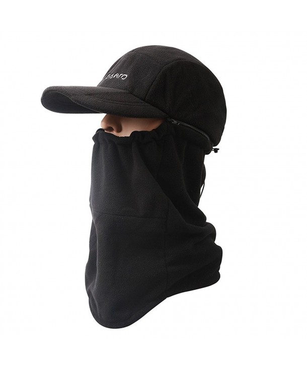 Ubestyle Unisex Balaclava Windproof Hat Ski Face Mask Fleece Hood Sports Mask Cap - Black - CJ12MZ4B6NG