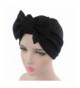 Kshion Women Bow Hat Beanie Scarf Turban Head Wrap Cap - Black - CY184AD79AC