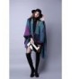 Womens color block front poncho in Wraps & Pashminas