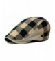 Qunson Men's Plaid Ivy Flat Gatsby Cabbie Newsboy Driving Hat Cap - CV12H3S8F3H